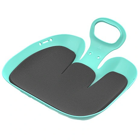 Санки-ледянки «Вираж» с мягкой сидушкой 39×37×14см бирюзовый, в/с