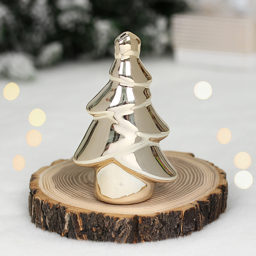 Украшение новогоднее GLOSS "Милая елочка" 7*10.5*3.5 см, Золото