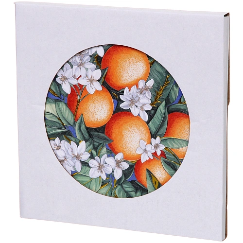 Подставка керамическая 1616см Ветка апельсинов_3