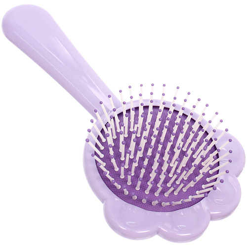 Расчёска массажная детская ЛАПОЧКА, цвет фиолетовый, 17891см (коробка PVS)_4