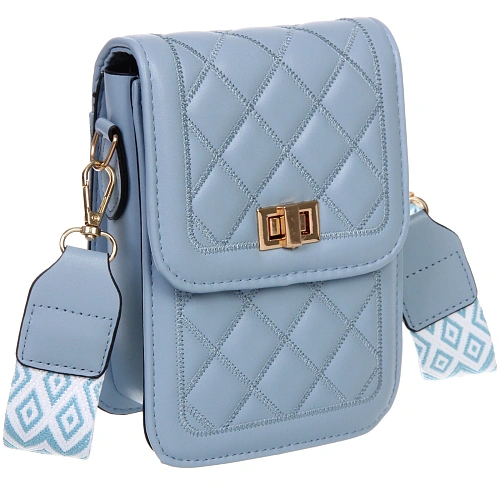 Сумка женская через плечо Шанти, цвет небесный, 196,5133,5см (лейбл Ultramarine)_8