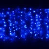 Гирлянда для улицы ЗАНАВЕС ш2* в1,5 м 320  ламп LED, прозрач.пров, 8 реж.,IP-54, Синий (возможность соединения)