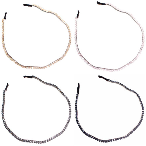 Ободок для волос "КОЛЛИНА", волна, микс 4 цвета, 0,3см (блистер Кокетка в минивложении)