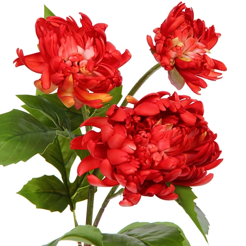 Цветок искусственный Natur 67см Пион красный_4