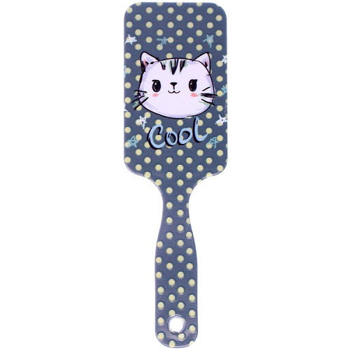 Расческа массажная детская КОТИКИ, микс 4 дизайна, 168см (пакет с подвесом)_4