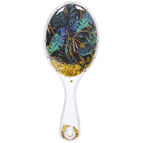 Расческа массажная овальная ТРОПИКИ, микс 4 дизайна, 237см (подвес)_10