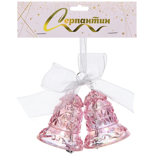 Подвеска Хрустальные колокольчики 510 см, Розовый_4