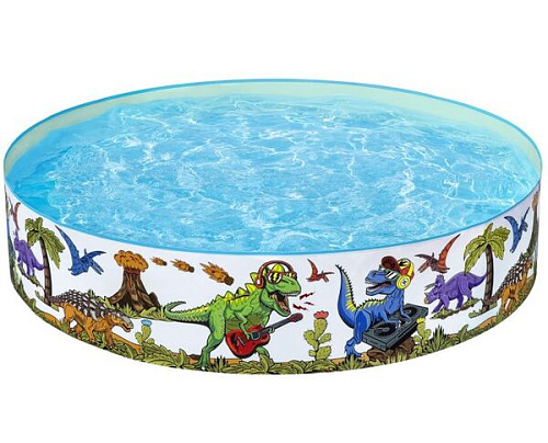 Бассейн складной 183*38 см Dinosaurous Fill 'N Fun Bestway (55022)