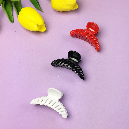 Заколка-краб для волос Amelia - Monograms, микс 6 цветов, 52,51,8см_2