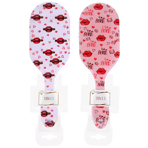 Расческа массажная овальная ФАНТА, микс 4 дизайна, 237,5см (PVC подвес)_7