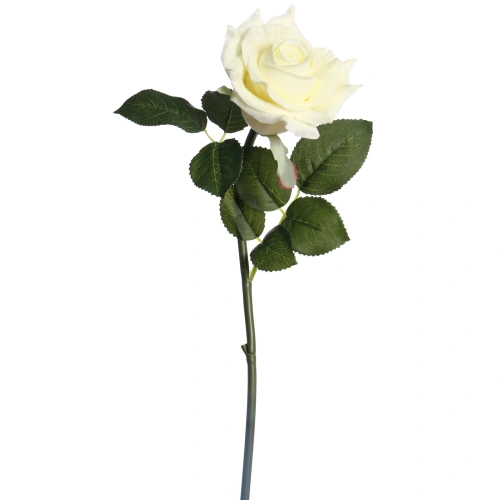 Цветок искусственный "Natur" 50см Роза белая