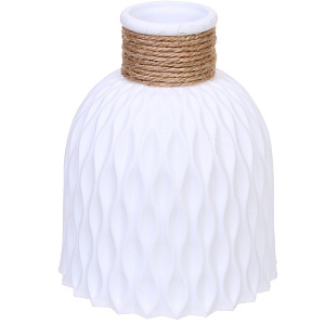 Ваза из пластика "Розали" 12*15см цвет белый