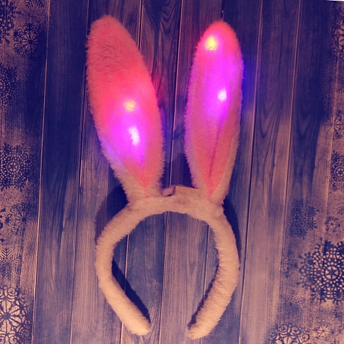 Ободок карнавальный Зайчик с подсветкой_2