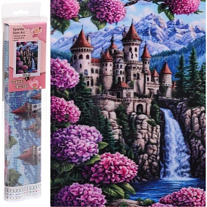 Алмазная мозаика в рулоне 30*40см полная выкладка "DIAMOND", Замок