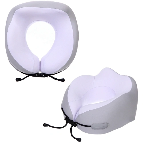 Подушка дорожная "TRIP - Dream", мемори-эффект, цвет светло-сиреневый