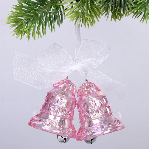 Подвеска Хрустальные колокольчики 510 см, Розовый_5