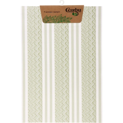 Салфетка на стол 30*45см "Жаклин" плетеная, салатовая