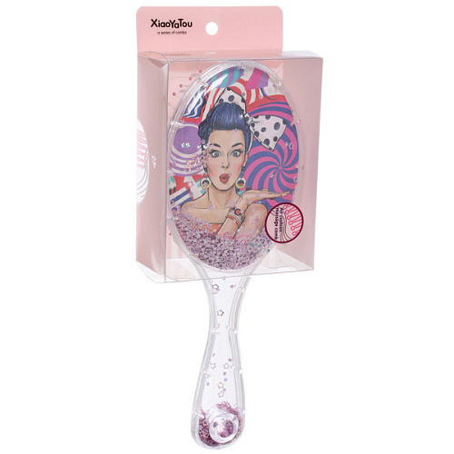 Расческа массажная овальная ЭТНИКА, микс 4 дизайна, 237см (подвес)_6