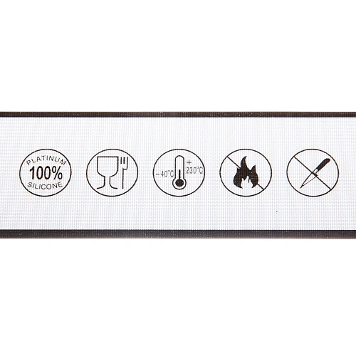 Коврик силиконовый 21см с ручками, белый_5