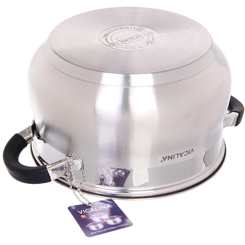 Набор посуды из нержавеющей стали VICALINA 3 предмета (3 кастрюли 2,1л, 2,9л, 3,9л) VL-811_7