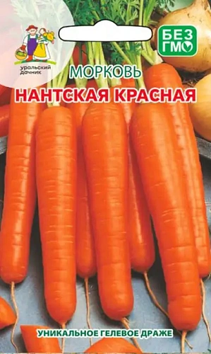Семена Морковь Нантская красная 300шт ГЕЛЕВОЕ ДРАЖЕ (УД) 