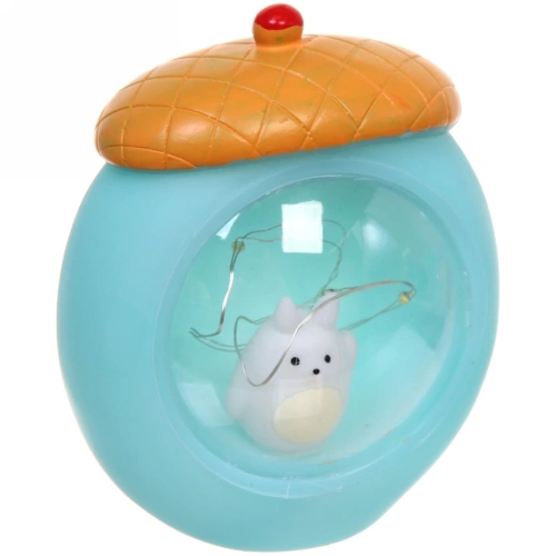 Светильник-ночник "Светлячок- Желудь" 10*6см голубой