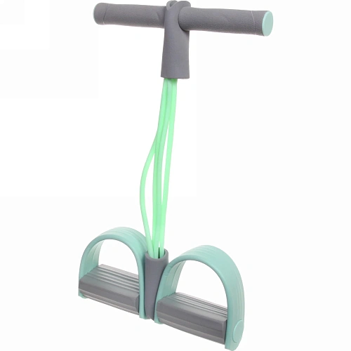 Эспандер универсальный с упорами для ног Fitness 4525 см (нагрузка 18 кг), зеленый_7