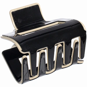 Заколка - краб для волос "AKS-EMPIRE", цвет черный, 5*4,5см