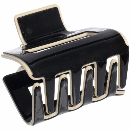 Заколка - краб для волос "AKS-EMPIRE", цвет черный, 5*4,5см