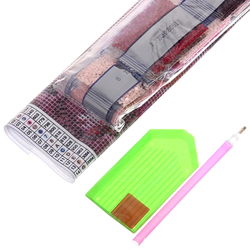 Алмазная мозаика в рулоне 3040см полная выкладка DIAMOND, Букет Маки_5