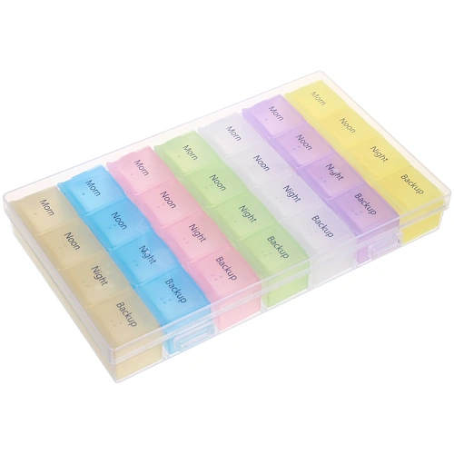 Таблетница - органайзер 28 ячеек "VOSTOKDOM", 18*10.7*2.8см