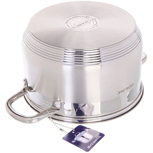 Кастрюля из нержавеющей стали VICALINA 3,6л, индукция, VL-1074,_6