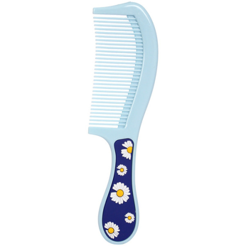 Расческа классическая с ручкой "ЭФЛОДИ", цвет голубой, 20*5см (блистер ЭФЛОДИ)