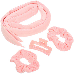 Бигуди лента для укладки волос безупречные локоны "Curling", цвет розовый , 4,5/160см 