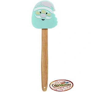 Лопатка силиконовая "Дед Мороз" 28*7,5см