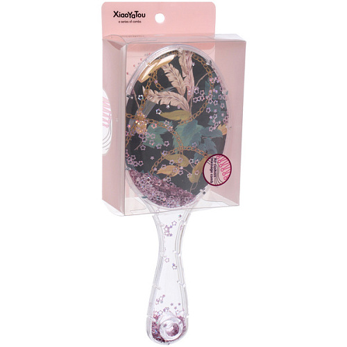 Расческа массажная овальная ТРОПИКИ, микс 4 дизайна, 237см (подвес)_5