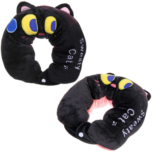 Подушка дорожная "TRIP - Cutie", кот, цвет чёрный