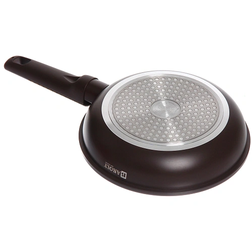 Сковорода BAROLY CHOCOLATE 20см индукционная с крышкой, бакелитовая ручка_4