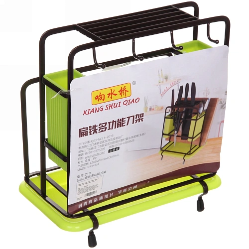 Подставка для кухонных принадлежностей Brownie 261630см зеленый поддон_5