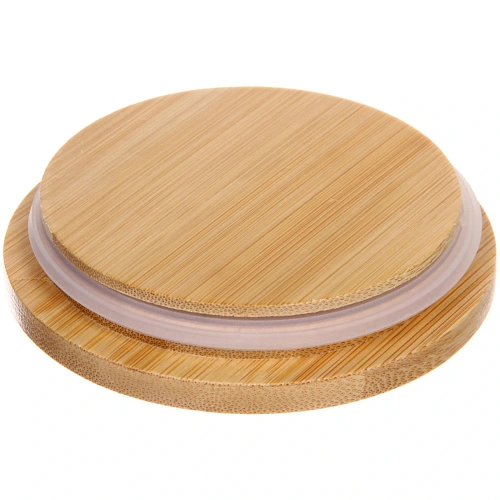 Банка для хранения керамическая Цветочная грация 800мл с бамбуковой крышкой_3