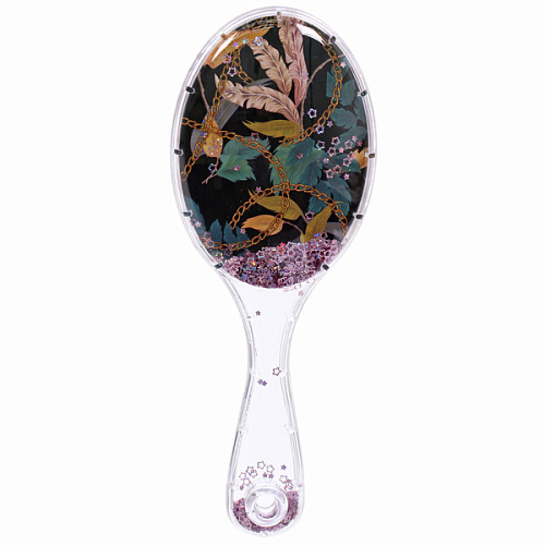 Расческа массажная овальная ТРОПИКИ, микс 4 дизайна, 237см (подвес)_8