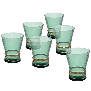Стакан низкий 300мл "VIVALDI" в наборе 6шт, зеленый