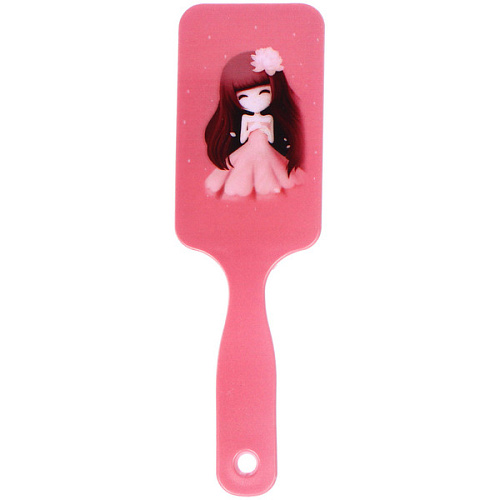 Расческа массажная детская ДЕВОЧКИ, микс 4 дизайна, 168см (пакет с подвесом)_3