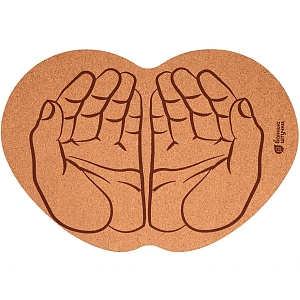 Коврик пробковый для бани и сауны   43*30см "Ладони" 