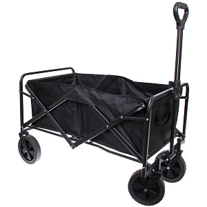 Тележка садовая складная 4 колеса 94*53*54/99см. черная