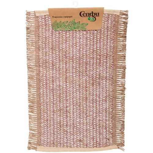 Салфетка на стол 30*45см &quot;Бохо&quot; плетеная розовая