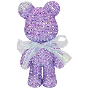 Набор для творчества "ЧУДО-МИШКА", цвет сиреневый, ушко и носик серебро, 22*10см (коробка)