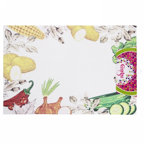 Салфетка на стол 45*30см плетеная &quot;Овощи&quot;