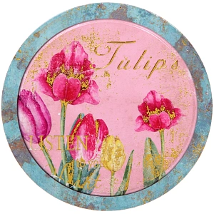 Подставка керамическая 18 см "Тюльпаны"