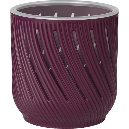 Кашпо для цветов пластиковое 2л d-14,5см "Fleurs" Пурпурный
